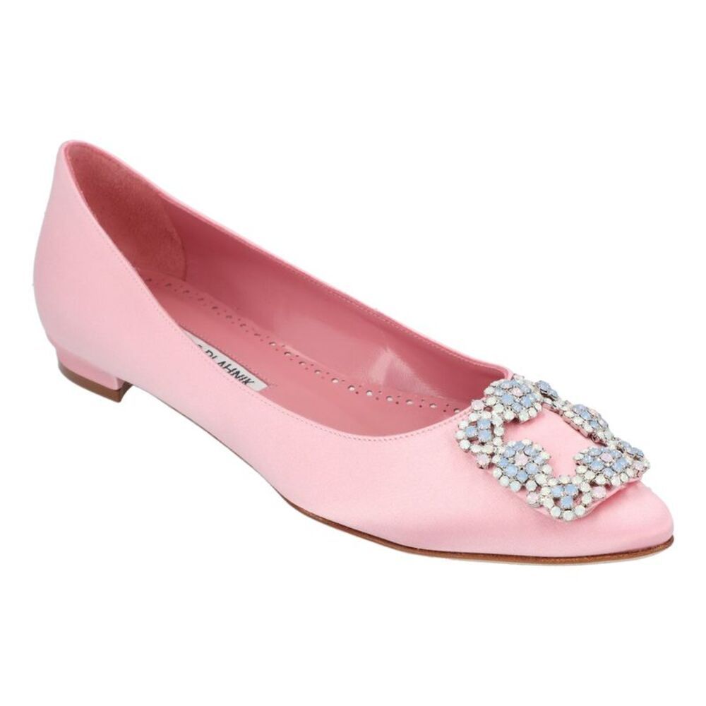 Manolo Blahnik Hangisi Ballerinas Pink - Picture 2 of 6
